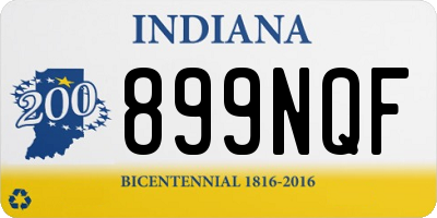 IN license plate 899NQF