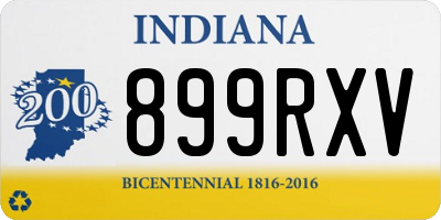 IN license plate 899RXV