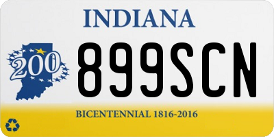 IN license plate 899SCN