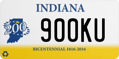 IN license plate 900KU