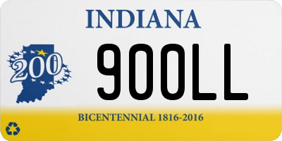 IN license plate 900LL