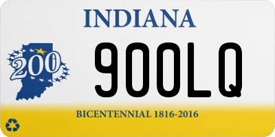 IN license plate 900LQ