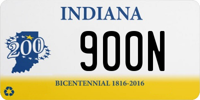 IN license plate 900N