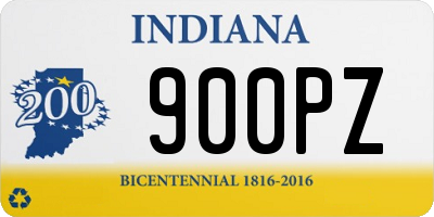 IN license plate 900PZ