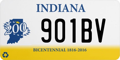 IN license plate 901BV