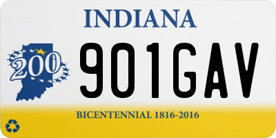 IN license plate 901GAV