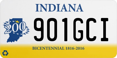 IN license plate 901GCI