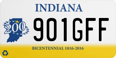 IN license plate 901GFF