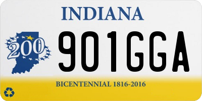 IN license plate 901GGA