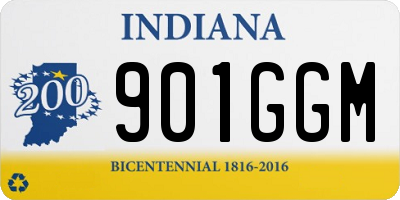 IN license plate 901GGM