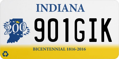 IN license plate 901GIK