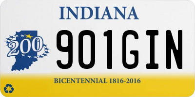 IN license plate 901GIN