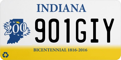 IN license plate 901GIY
