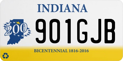 IN license plate 901GJB