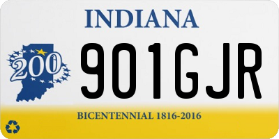 IN license plate 901GJR