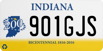 IN license plate 901GJS