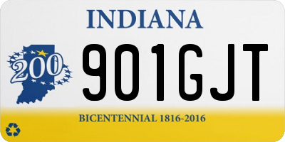 IN license plate 901GJT