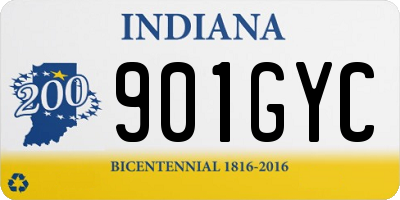 IN license plate 901GYC