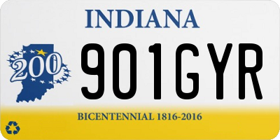 IN license plate 901GYR