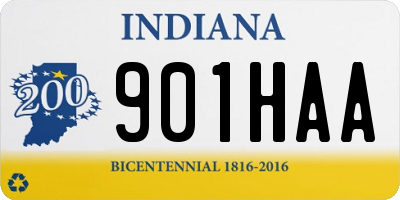 IN license plate 901HAA
