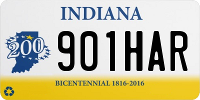 IN license plate 901HAR