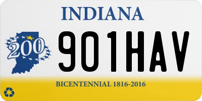 IN license plate 901HAV