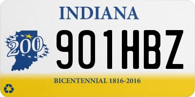 IN license plate 901HBZ