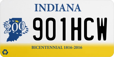 IN license plate 901HCW