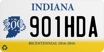 IN license plate 901HDA
