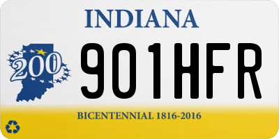 IN license plate 901HFR