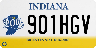IN license plate 901HGV