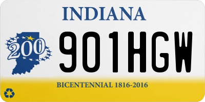 IN license plate 901HGW