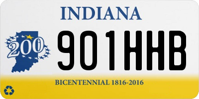 IN license plate 901HHB