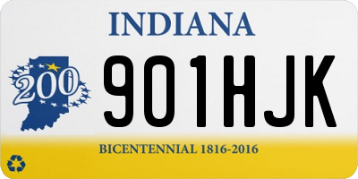 IN license plate 901HJK