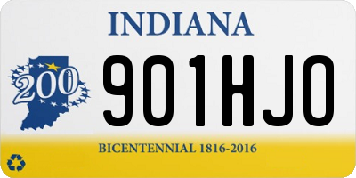 IN license plate 901HJO