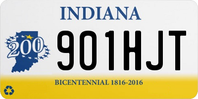 IN license plate 901HJT