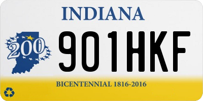 IN license plate 901HKF