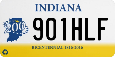 IN license plate 901HLF