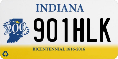 IN license plate 901HLK