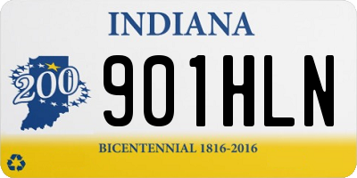 IN license plate 901HLN