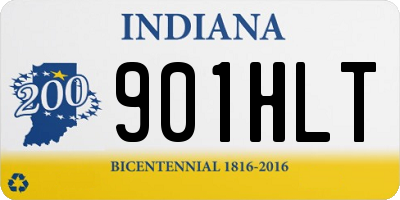 IN license plate 901HLT