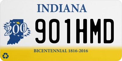 IN license plate 901HMD