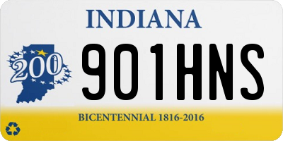 IN license plate 901HNS