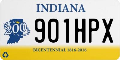 IN license plate 901HPX
