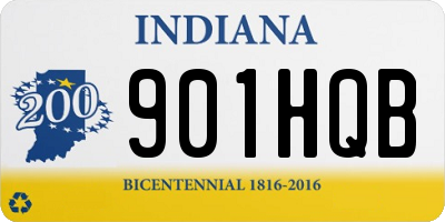 IN license plate 901HQB