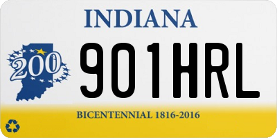IN license plate 901HRL