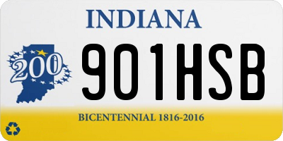 IN license plate 901HSB