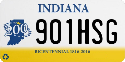 IN license plate 901HSG