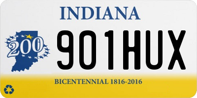 IN license plate 901HUX