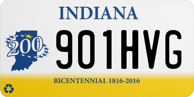 IN license plate 901HVG